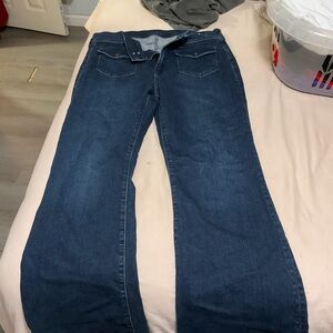 GAP Blue Flare Wide Leg Jeans